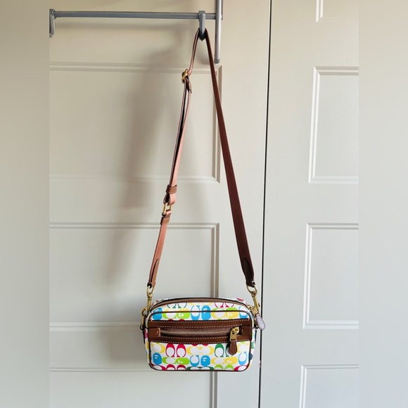 【Bape X Coach】 Academy Crossbody In Signature Canvas With Ape Head - Picture 10 of 14